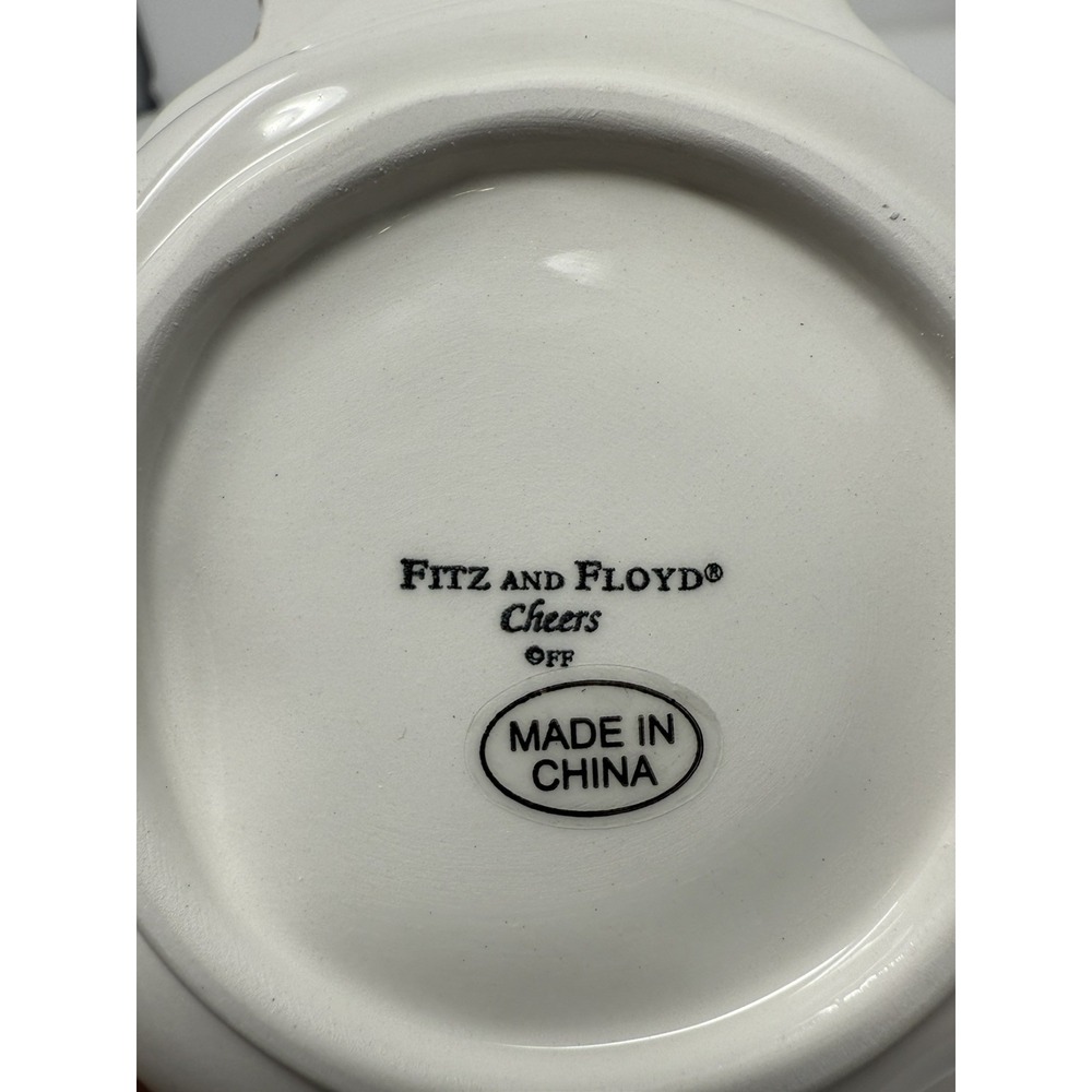 NIB FITZ AND FLOYD - 2006 Cheers Snowman Bowl Set of 2 - Picture 6 of 6